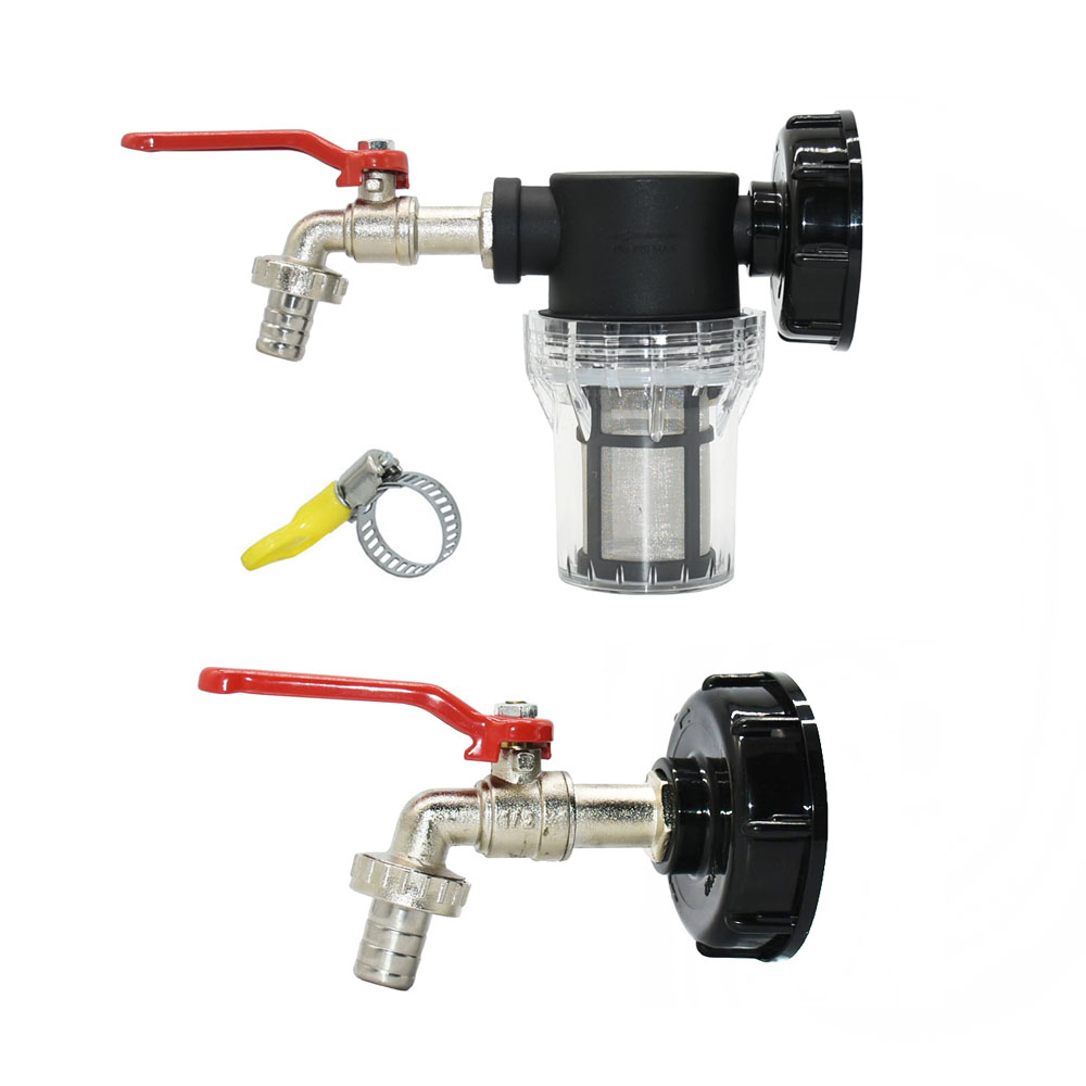 IBC Tank Adapter S60 x 1/2" 3/4' 1" 1.5 2" 63/75/80/100mm Thread Connector Ton Barrel Connect 1000 Liter IBC Tank Fitting