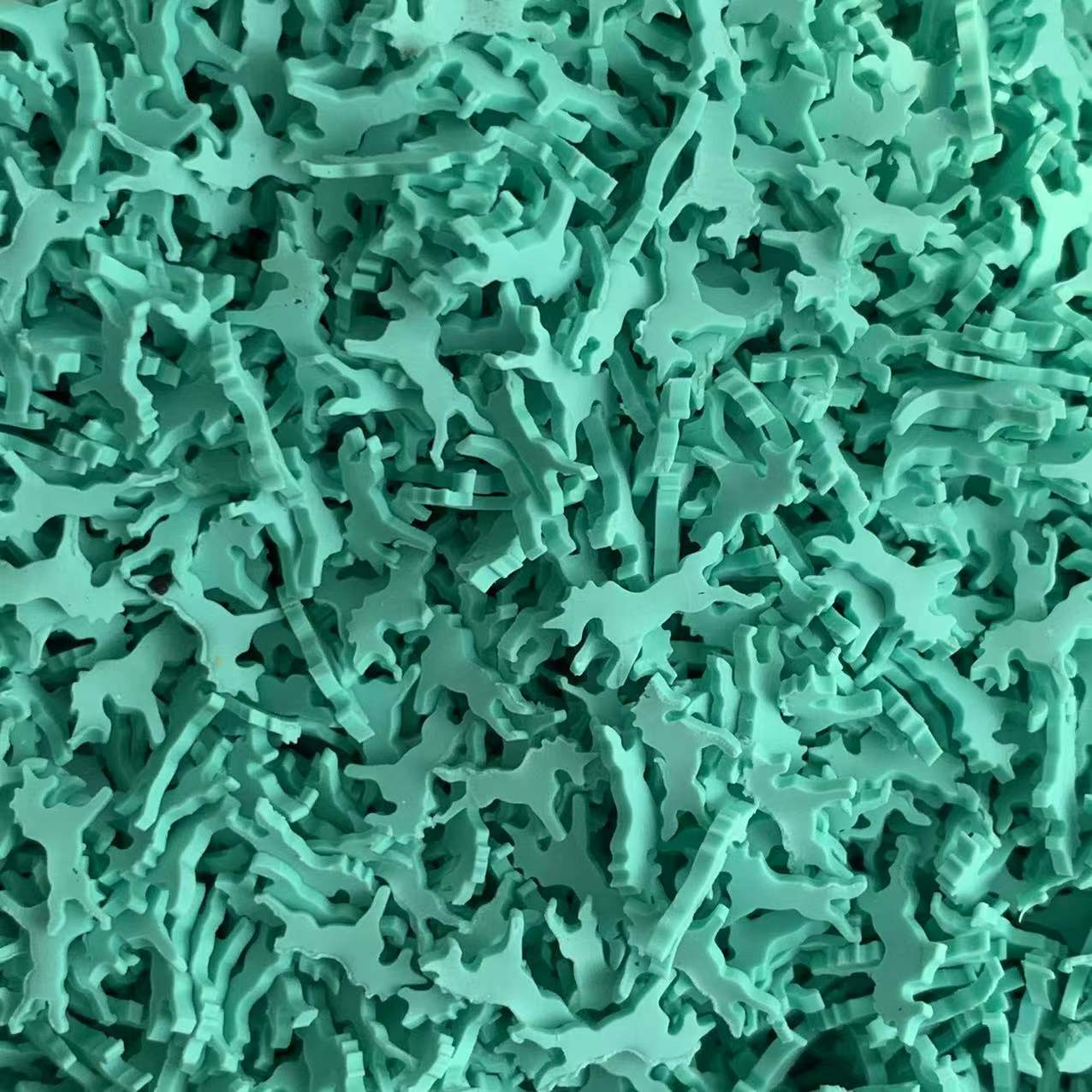 Tranches de licorne en argile polymère, , 500g, joli filet de cheval pour décoration Mobile, accessoires artisanaux DIY: green