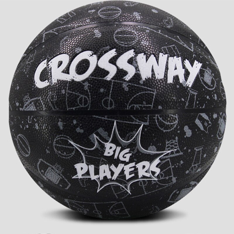 CROSSWAY Streetball Outdoor Indoor Size 7/6/5 PU Leather Basketball Ball Training Basket Ball Basketball Net outdoor sport ball
