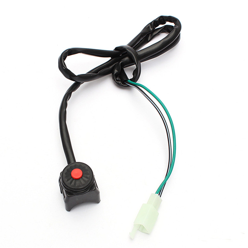 Universel multifunktionel kill stop switch horn knap til motorcykel pit quad cykel