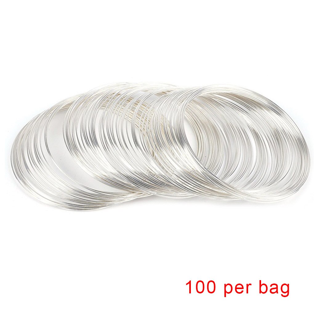 100 Cirkels Sieraden Wire Bangle Armband Maken Kralen Wire Wrap Diy Sieraden Maken Ketting Geheugen Koord