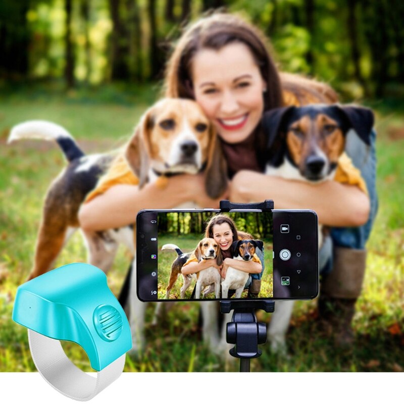 Phone Selfie Shutter Ring Mobile Phone Camera Shutter Indoor Outdoor Bluetooth Remote Control Taking Photo Smart Ring