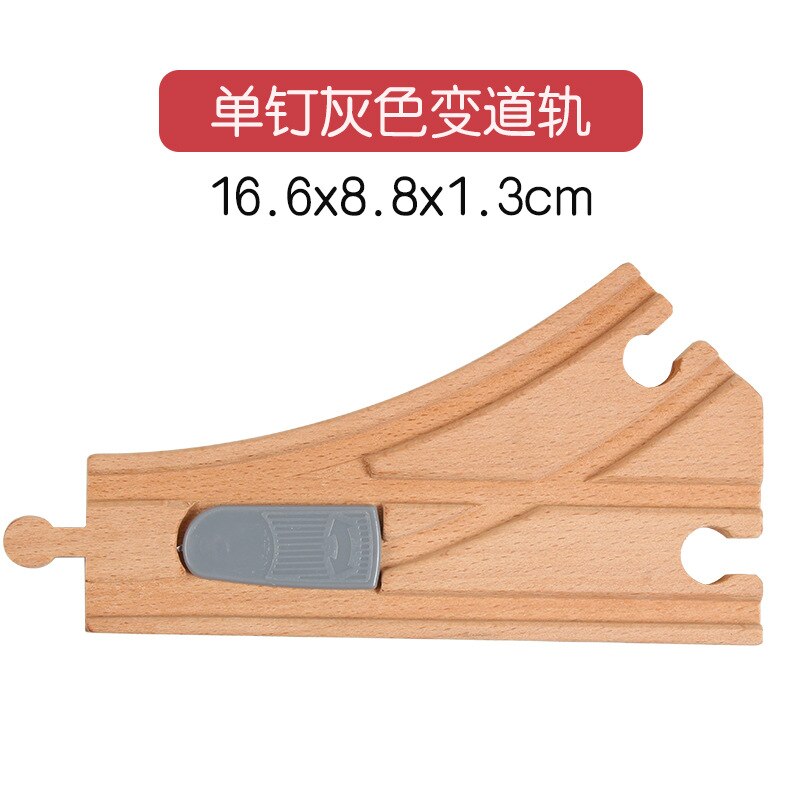 DIY Wooden Railway Track Toy Universal Accessories Competible for Thoman Track Educational Rail Train Toys for Children