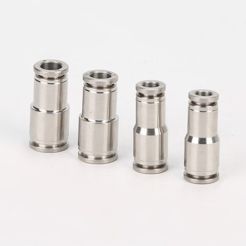 4mm 6mm 8mm 10mm 12mm 14mm 16mm Tube OD 304 Stainless Steel Reducer Pneumatic Air Fitting Push In Quick Connector