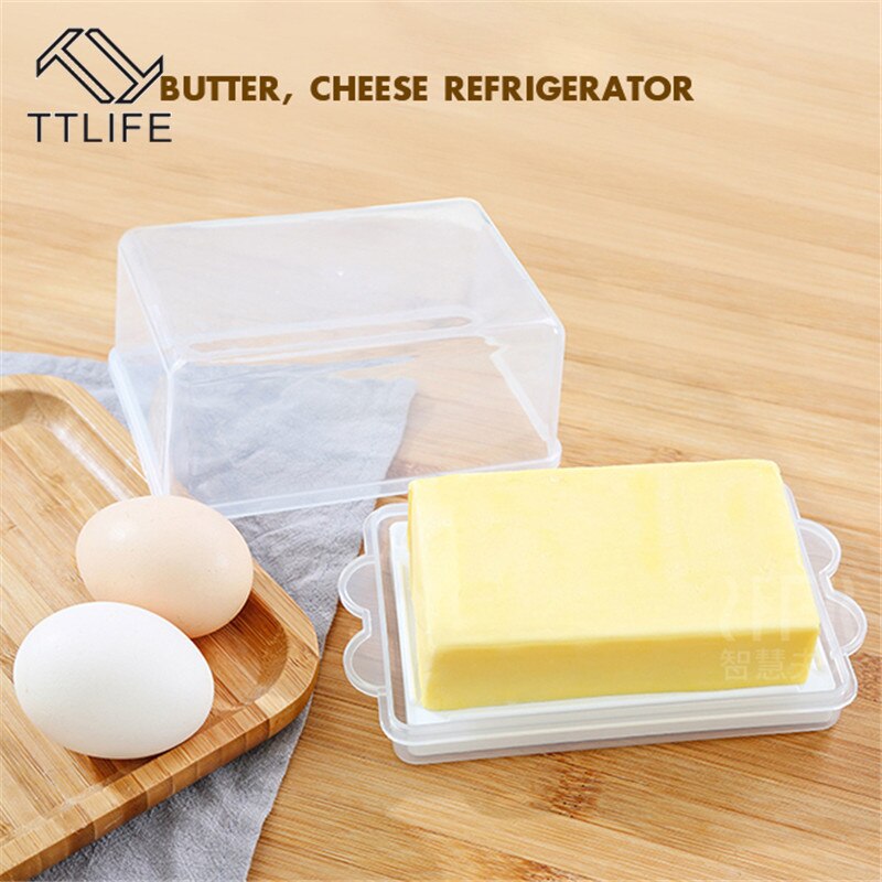 Beurrier boîte conteneur Transparent plastique boîte de rangement fromage serveur stockage gardien plateau avec couvercle plateau à fromage outils de cuisine
