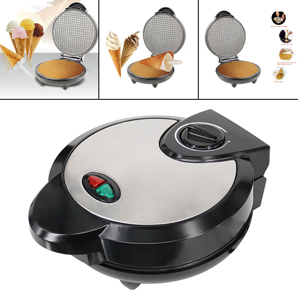 Egg Roll Machine Ice Cream Roll Maker Stainless steel High Power Quick Making for Daily Breakfast