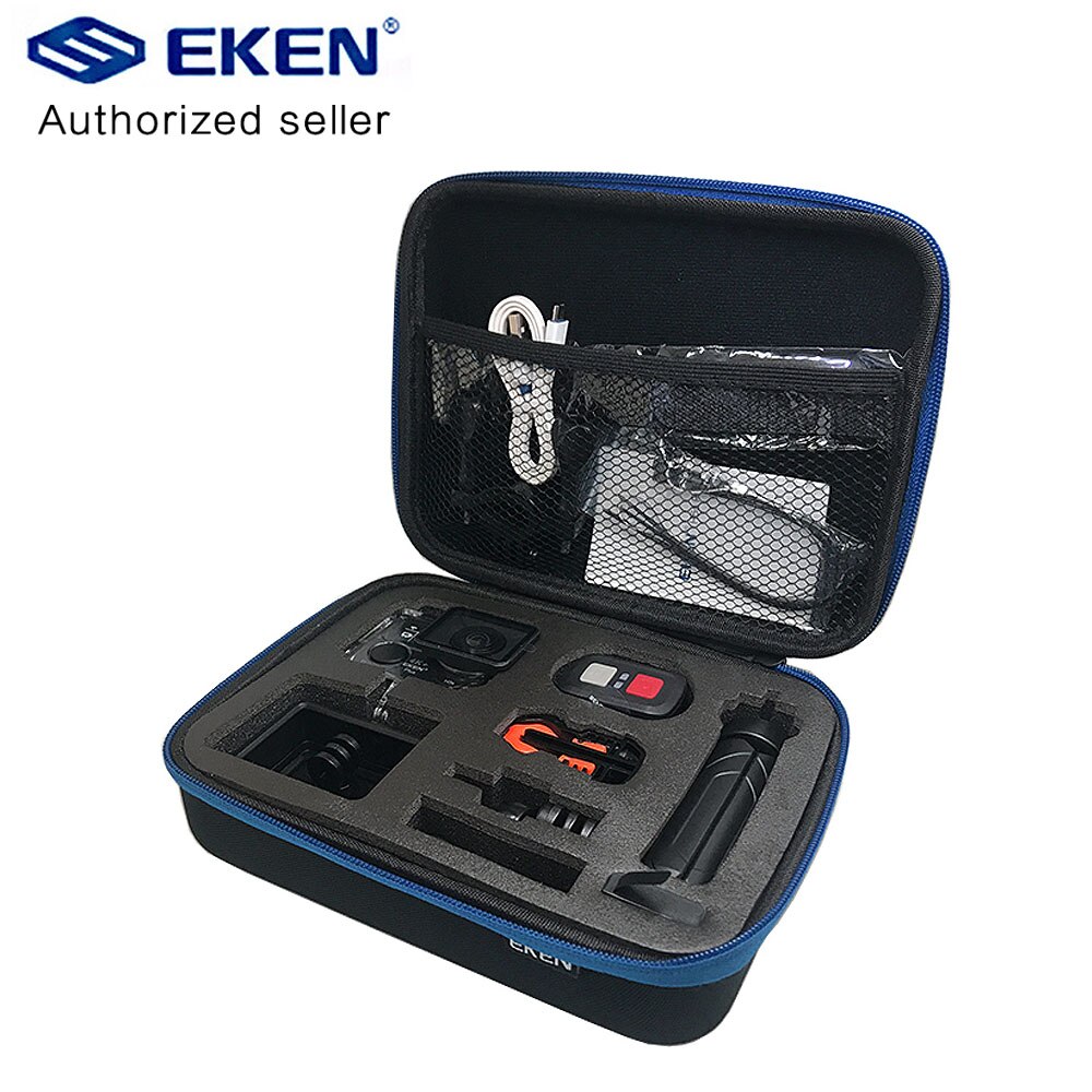 EKEN h9 h9r Draagtas Case Medium Size Anti-shock Opbergtas voor Go pro Hero 6 5 4 EKEN H9R H6S H5s SJCAM SJ4000 Camera Tas