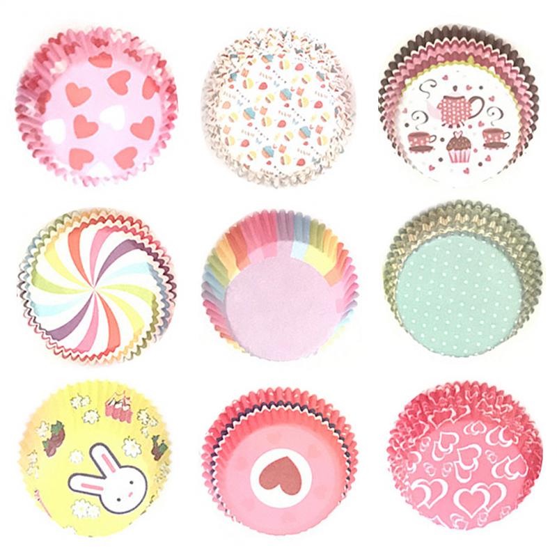 100pcs Paper Box Cake Cupcake Liner muffin cases Cake box Cup Cake Decorating Tool home kitchen baking accessories