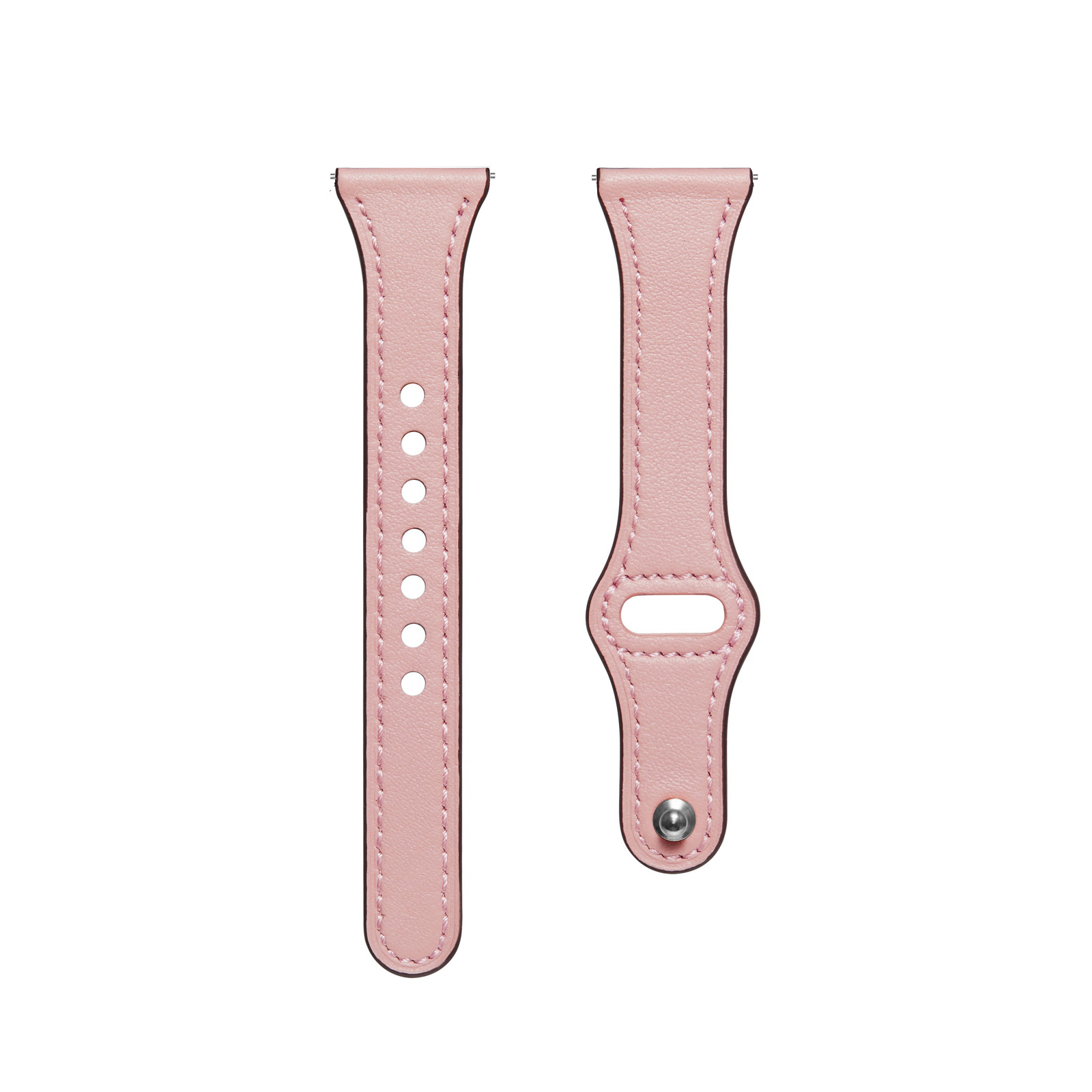 Voor Garmin Venu SQ2 SQ muziek lederen band armband vervangende band: Roze