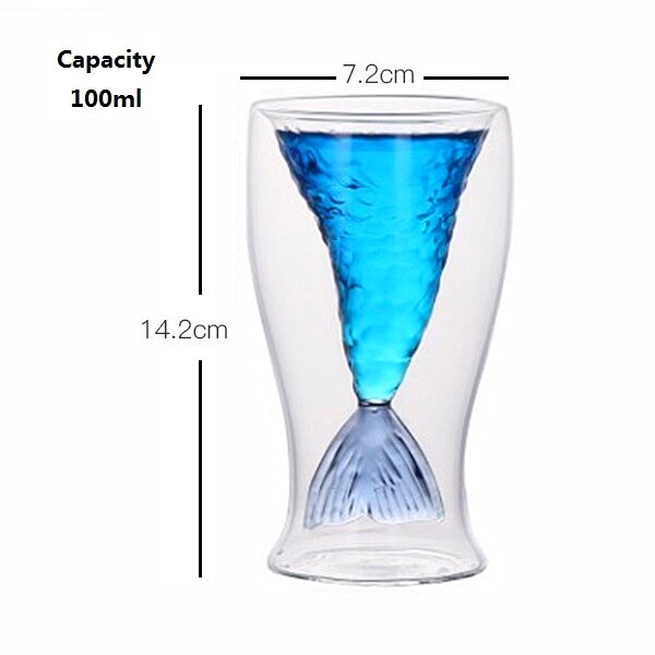 Schattige kerstboommok, dubbelwandige glazen koffiekopjes met siliconen deksel, sneeuwvlokster, kerstwijn, thee, melk, water, beker: R 100ml blauw