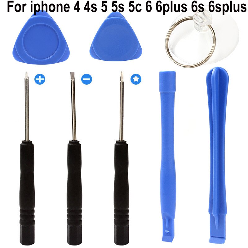 8 in 1 Reparatur Werkzeug Bausatz Für iphone 5 5s 5c 6 6 Plus 6s 6s Plus 7 7 Plus 8 8 Plus X XS XR XS Max Telefon Schraubendreher Öffnung einstellen