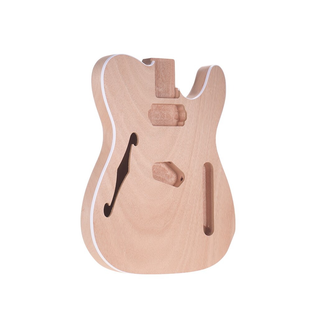 Guitar Blank Basswood DIY Electric Guitar Unfinished Body Guitar Barrel Blank Basswood Guitar Body Replacement Parts