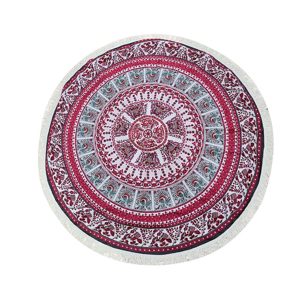 Tapiz indio de Mandala grande para colgar en la pared, toalla de playa Bohemia, manta fina de poliéster, esterilla de Yoga, chal, Sábana FD