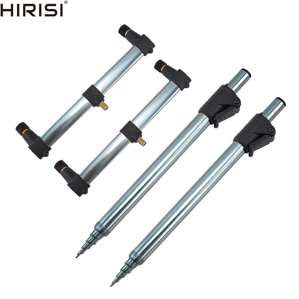 Carp Fishing Rod Pod Set 2pcs Bank Sticks and 2pcs Buzz Bars Butt for Carp Coarse Fishing Tackle