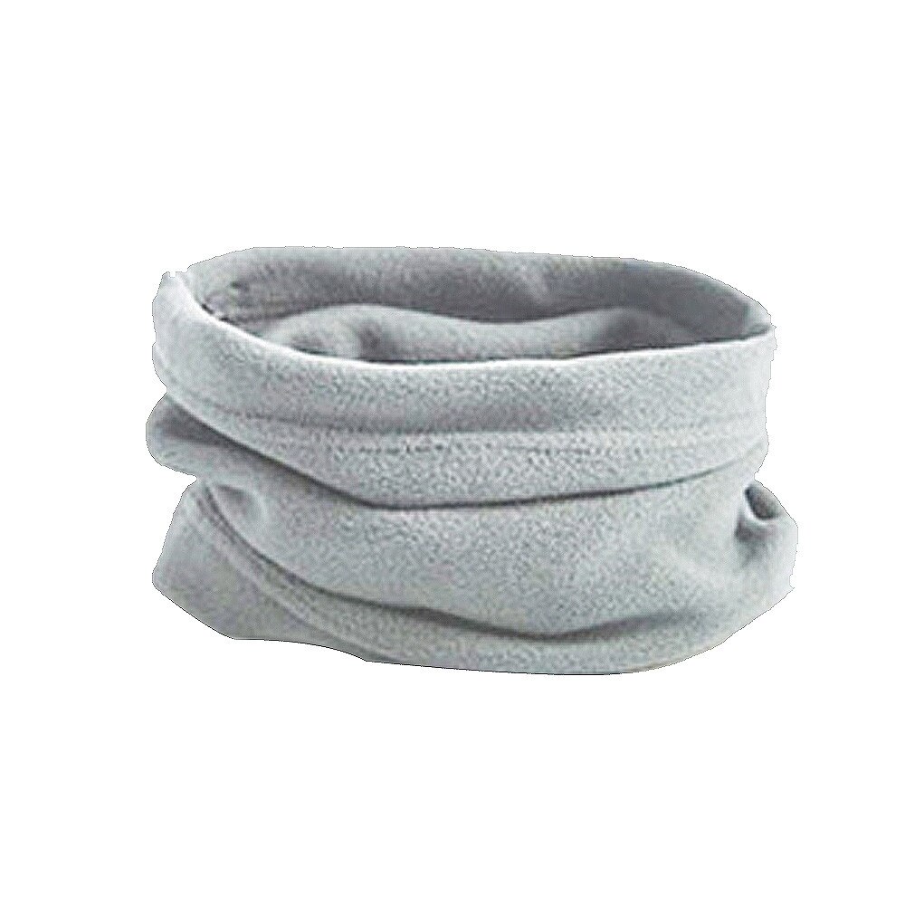 Winter Outdoor Fleece Warmer Neck Gaiter Thermal Half Face Tube Cycling Snowboard Skiing Hiking Bandana Scarf Men Women Beanie: Silver