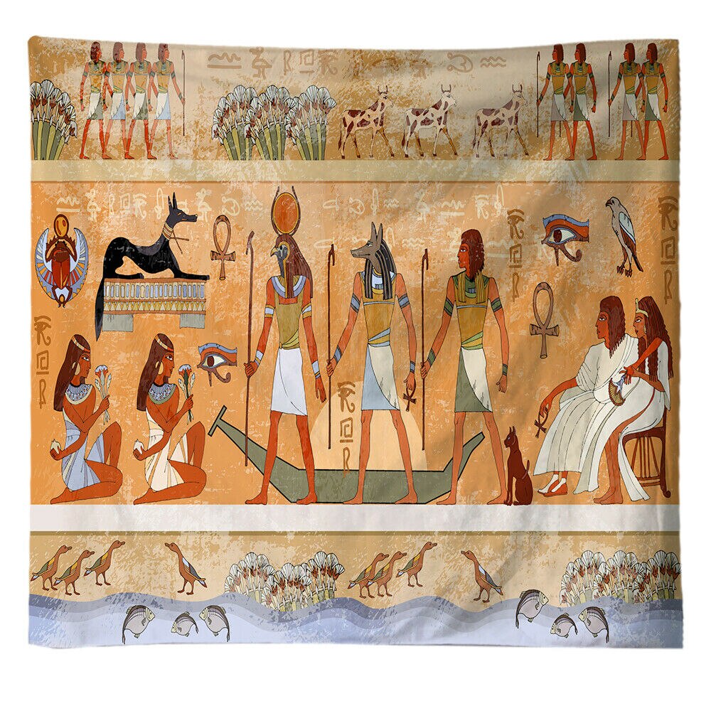 Ancient Egyptian Egypt Tapestry Wall Hanging Home Dorm Decor Bedspread Throw Art: 9