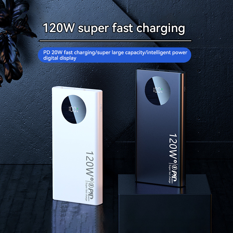 120W 50000mAh batterie externe haute capacité charge Super rapide Powerbank capacité Portable chargeur de batterie externe pour tous les téléphones