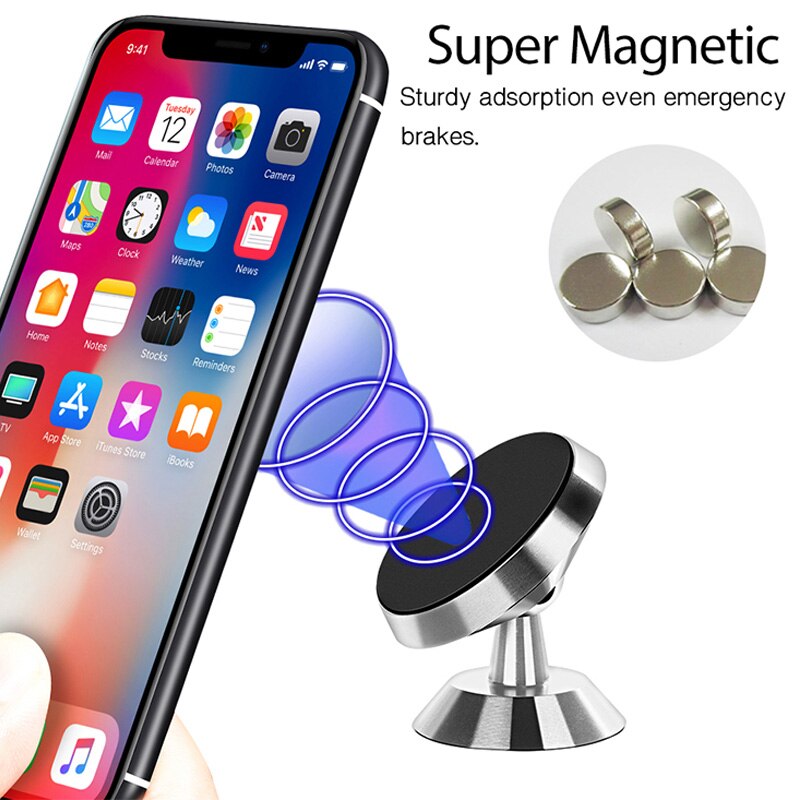 Mini supporto magnetico per telefono per auto supporto magnetico supporto universale per cruscotto per auto supporto per iPhone Samsung Xiaomi