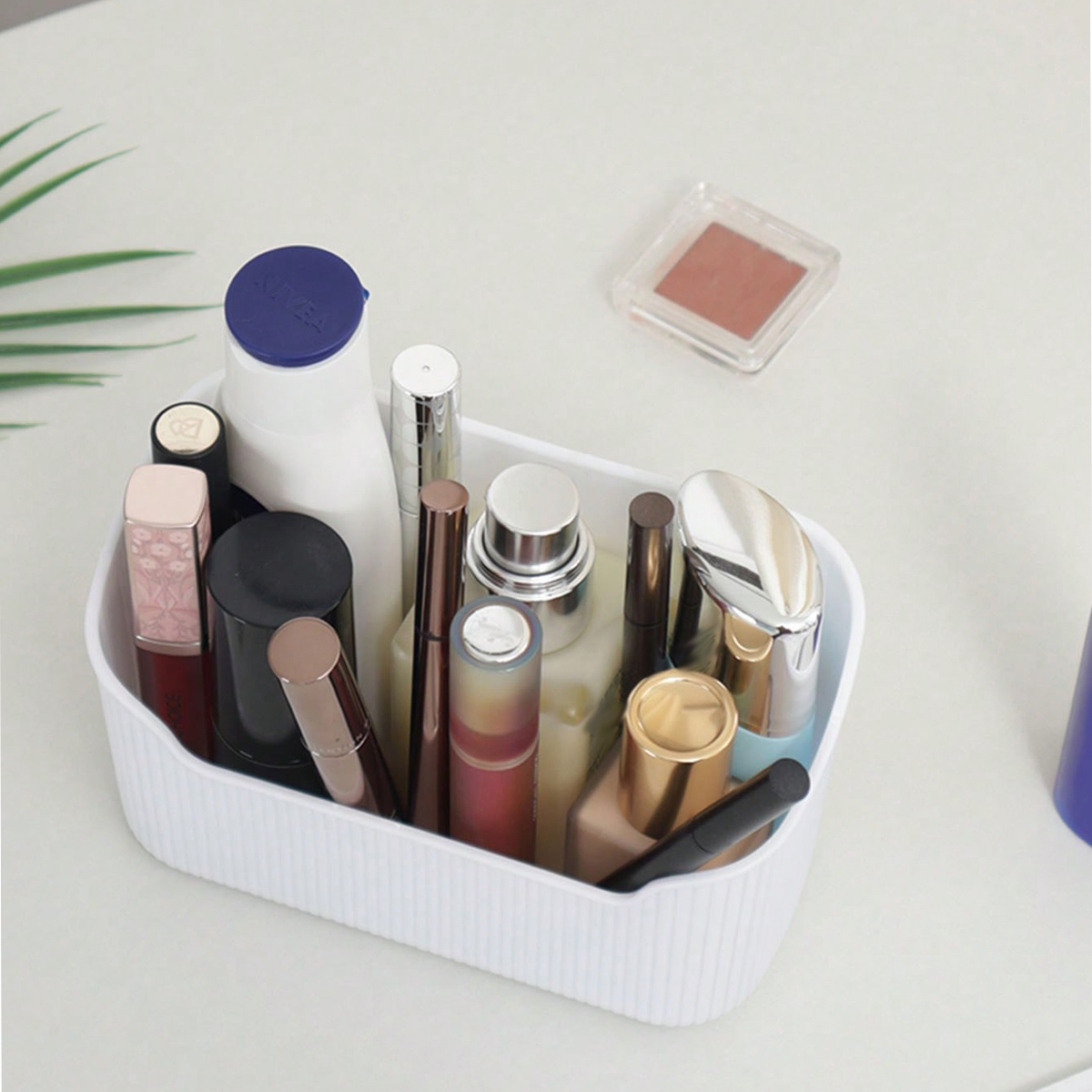 1Pc-Badkamer Slaapkamer Desktop Opbergdoos, Gebruikt Voor Cosmetica, Lippenstift, Parfum, Huidverzorgingsproducten, Cosmetica Lade Box