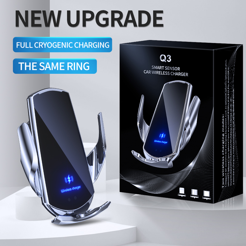 upgrade auto mobiele telefoon houder 15w draadloos opladen draagbare autohouder mobiele telefoon beugel stand in auto's accessoires apparaat