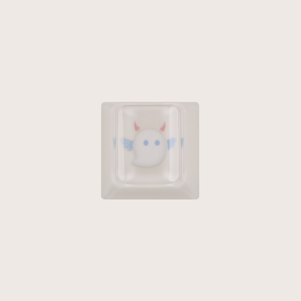DOMIKEY Zero-G Studio Cherry Profile Keycaps For Mechanical Keyboard Double-Shot Triple-Shot PBT Keycap For GH60 GK64 RK87: White
