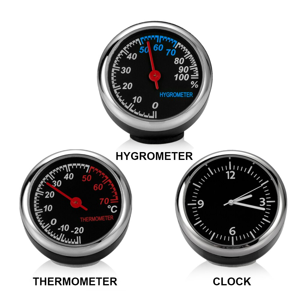 Mini Auto Automobil Digitale Uhr Auto Uhr Automobil Thermometer Hygrometer Dekoration Ornament Uhr in Auto Zubehör