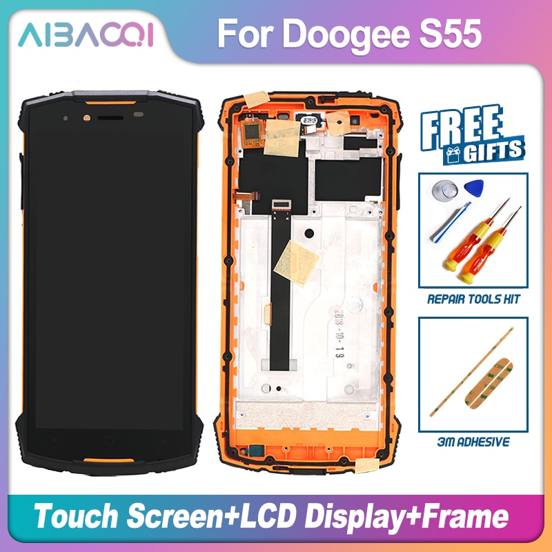 Aibaoqi Originele 5.5 Inch Touch Screen 1440X720 Lcd Beeldscherm Vervanging Voor Doogee S55/S55 lite Telefoon