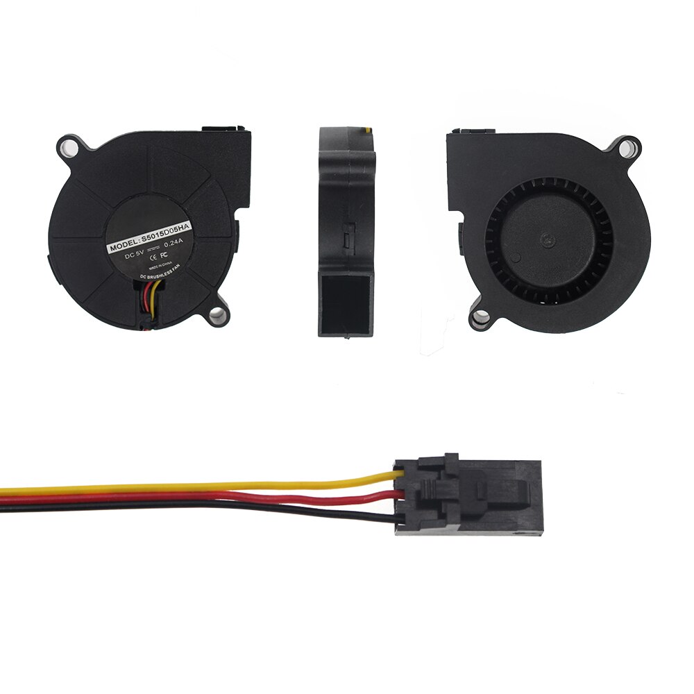 FYSETC Prusa Mini 3D drukarki części DC 5V 5015 50mm wentylator łożysko ślizgowe przedni wentylator chłodzący chłodnicy