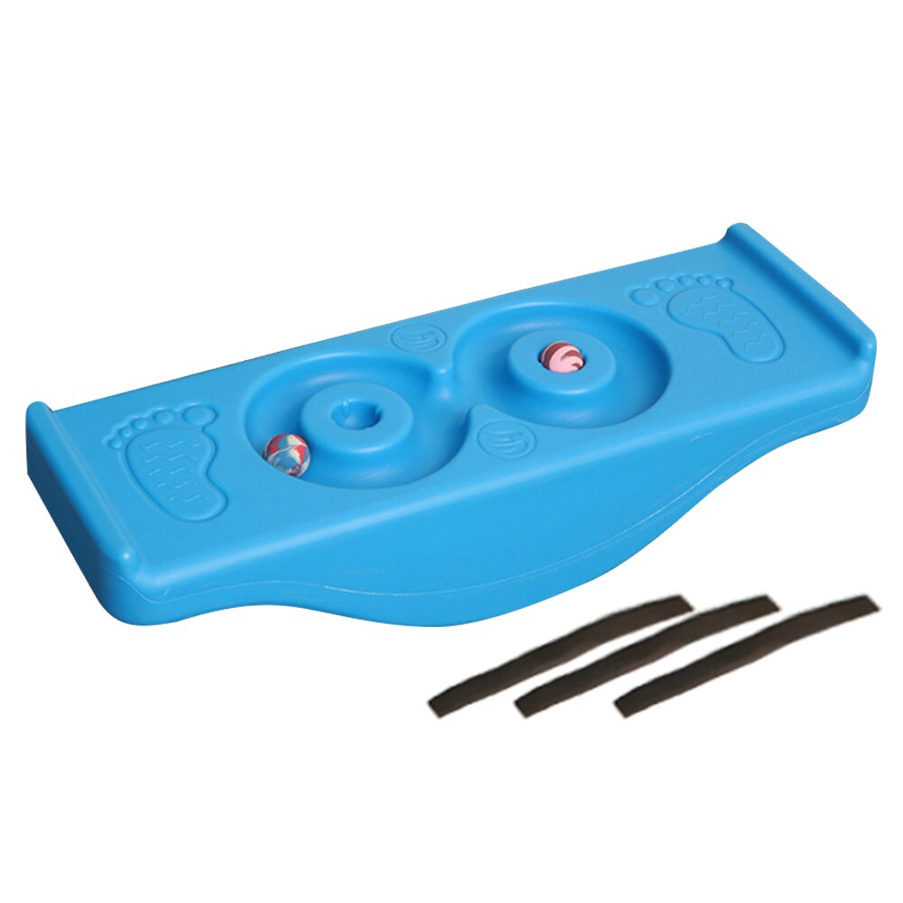 Tablero de equilibrio antideslizante para niños, juego sensorial, estabilidad de Fitness, balancín, ejercicio, patio trasero, deporte exterior: Blue