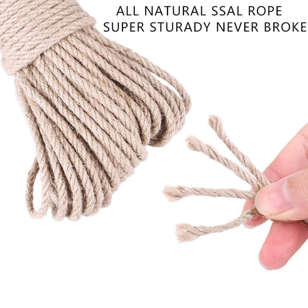 Sisal Touw Voor Kat Krabpaal Krabpaal Natuurlijke Sisal Touw 4Mm/6Mm Accessoires Voor Thuis Diy pet Training Supplies