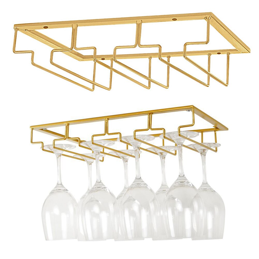Hoge Wijnglazen Rack Onder Kast Glaswerk Rack Wijnglas Hanger Rekken Draad Glas Houder Uej