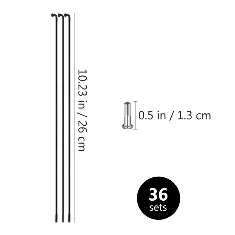 Fahrrad Speichen 36 stücke Fahrrad Speichen 14G J Biegung Stahl Fahrrad Speichen mit Nippel 260mm