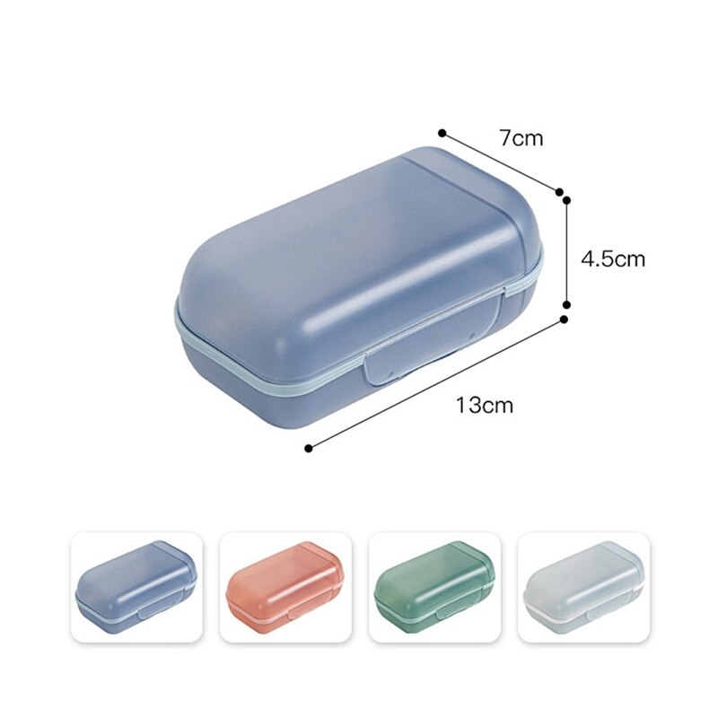 Travel Soap Box With Lid Sealed Soap Box Portable Soap Box Multi-function Multi-compartment Storage Box