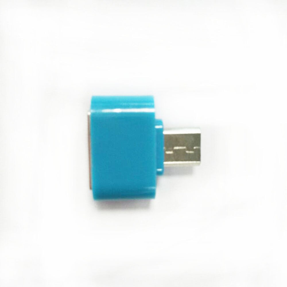 5 Colors Mini Micro USB Male to USB 2.0 Female Adapter OTG Converter For Android Tablet: Blue