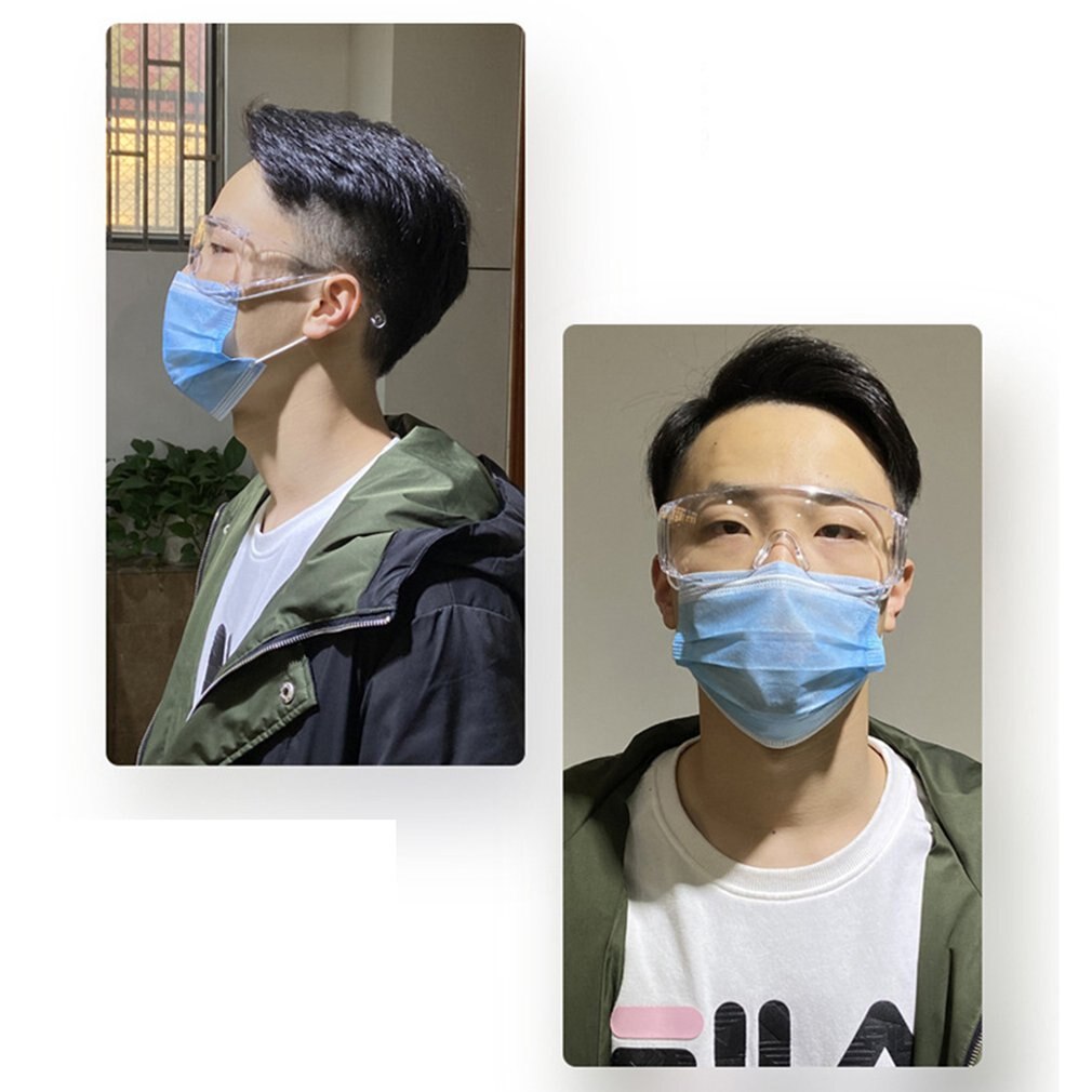 Safety Glasses Lab Eye Protection Protective Eyewear Clear Lens Workplace Safety Goggles Anti-dust Supplies