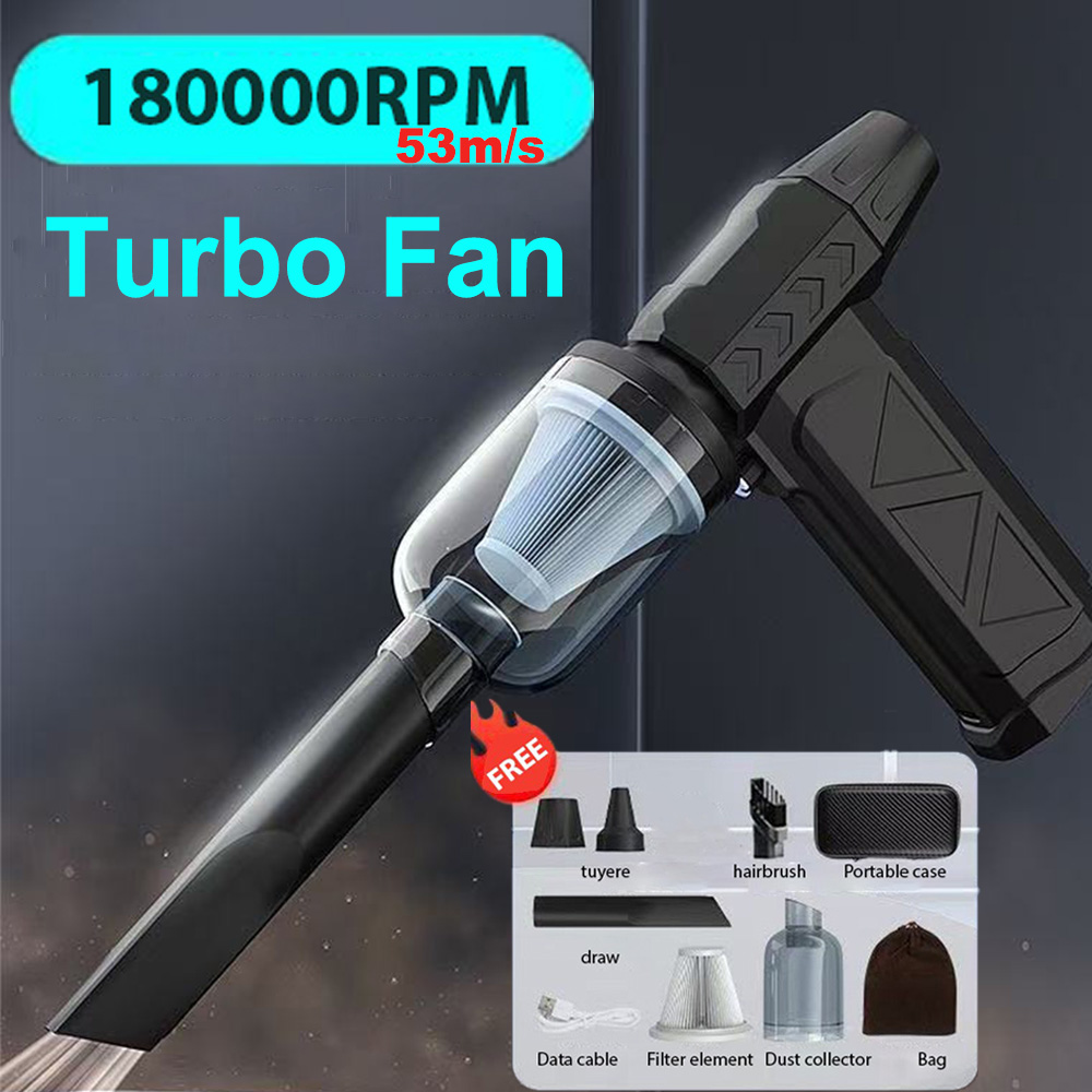 Turbo Fan 180000 RPM Air Blower Handheld Electric Turbo Jet Fan Brushless Violent Blower Wind Speed 53m/s Industrial Duct Fan