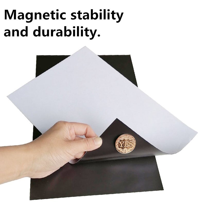 Feuille magnétique A4 pour réfrigérateur, photos et images, tampon magnétique noir pour la technologie des matrices de découpe 0.3/0.5/1/2mm.