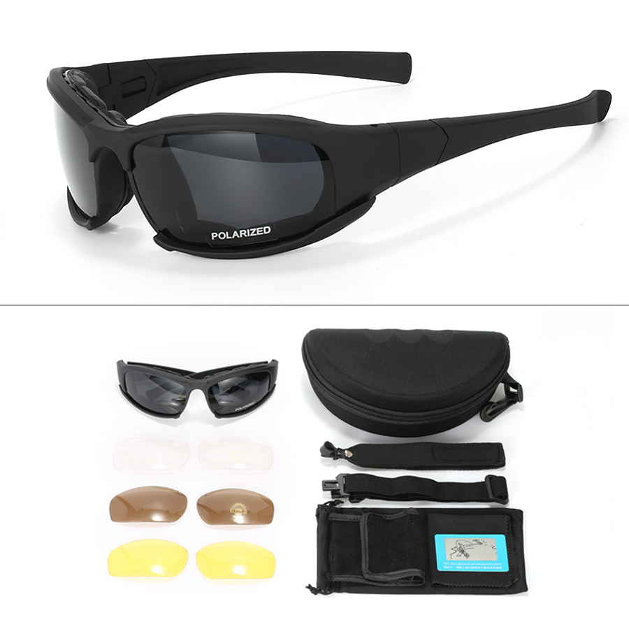 Gafas polarizadas a prueba de viento para motocicleta para hombre, Gafas de sol para motociclista, Gafas ahumadas, Bicicletas, todoterreno guapos: Beige