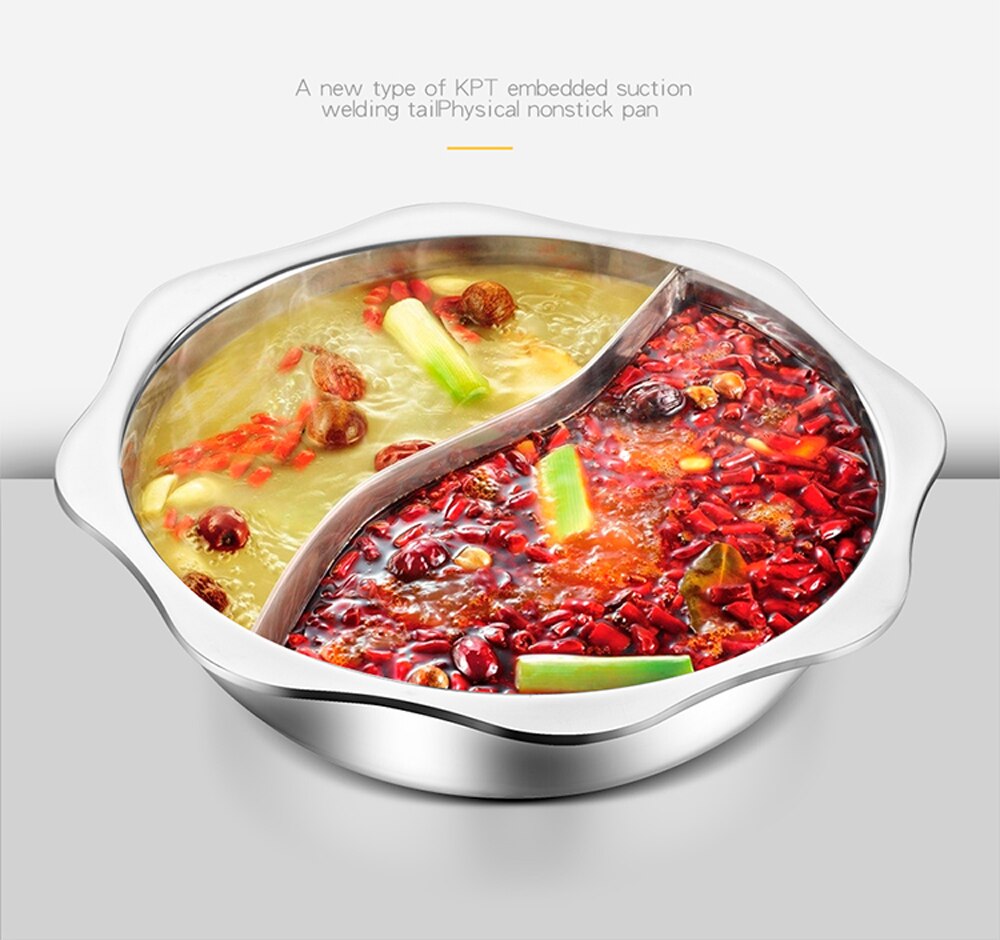 Pot à soupe en acier inoxydable | Marmite commerciale de grande capacité, marmite à soupe octogonale Double saveur en acier inoxydable, Pot au soleil