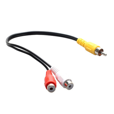 Prise audio stéréo femelle vers 2 RCA mâles, câble adaptateur 3.5 Y, universel, 3.5mm, pour téléphone sauna