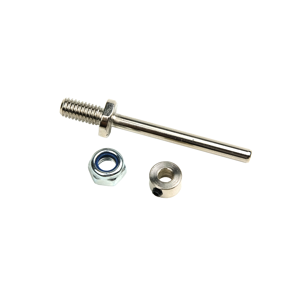 1 par de ejes de rueda, eje de acero con tuercas de tope de diámetro 3/4/5/MM, conjunto de tren de aterrizaje, repuestos de rosca M5/M6/M8 para modelo de avión RC