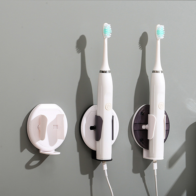 Electric Toothbrush Holder Adapt Wall-Mount Bathroom Space Saving Traceless Toothbrush Organizer Stand Adhesive Rack Accessorie