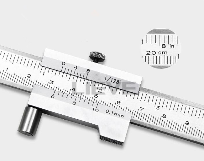 0-200mm 250mm 300mm 400mm Stainless steel Parallel marking vernier caliper marking gauge with Carbide scriber Marking Gauge tool