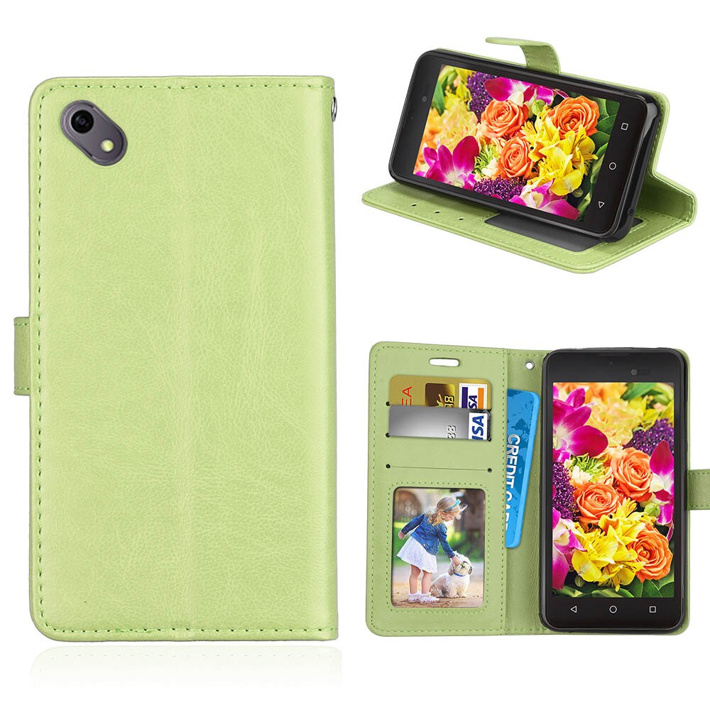 Wallet Leather Case For BQ BQ-5035 Velvet Cover Retro Flip Coque Phone Bag Shell Cover For BQ 5035 BQ5035 Case Fundas Coque Capa: Green