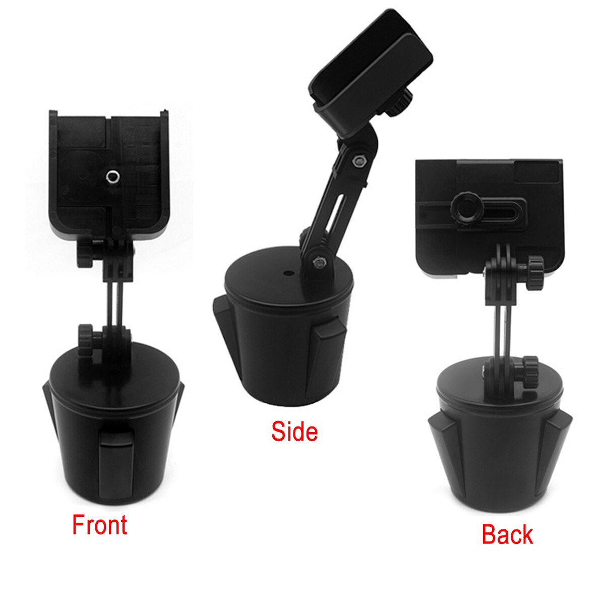 180 Degree Rotary Universal Adjustable Cup Holder Car Mount For SUV Rental Cars Pickup Golf Carts and Boats For Cell Phone