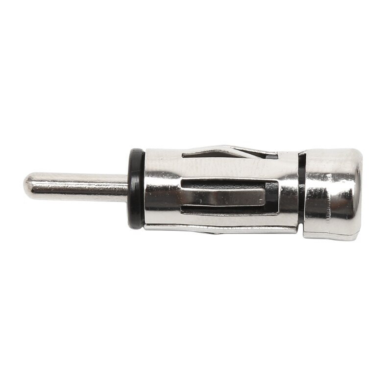 0.9*4Cm Auto Voertuigen Radio Stereo Iso Naar Din Zilver Antenne Antenne Mast Adapter Connector Legering Antenne plug