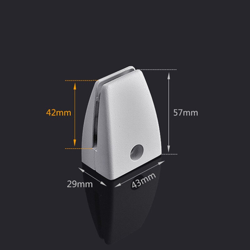 Glass Shelf Holder Glass Clamps T Shaped Aluminum Alloy Shelf Support Bracket Home Office Desk Glass Screen Folder Clip