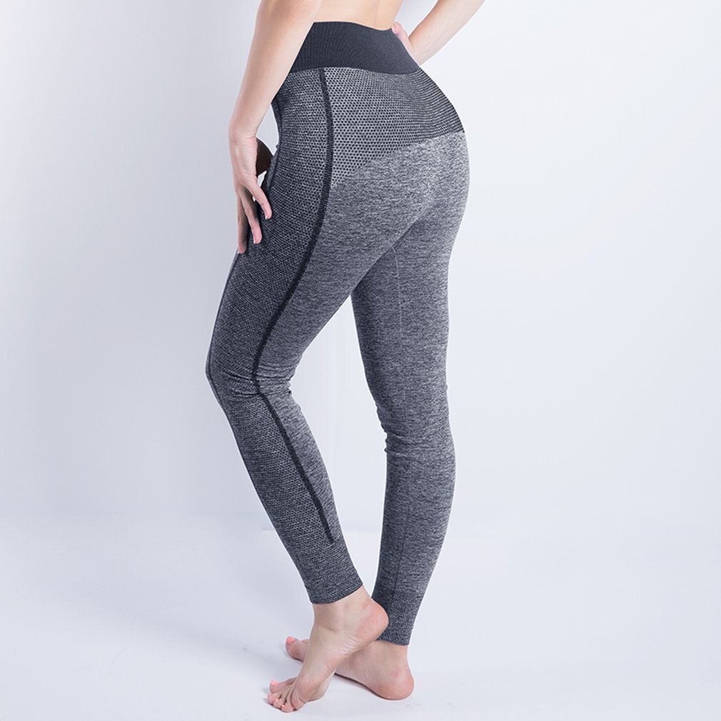 Elastic women's leggings, bottom-forming mesh pattern fitness pants, outdoor sports workout thin pants, ankle-length pants