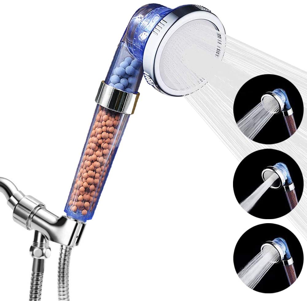 Dusche Kopf ionisch Filter Filterung Hochdruck Wasser sparen 3 Modus Funktion sprühen Handheld Duschköpfe für Trockene Haar & Haut Spa