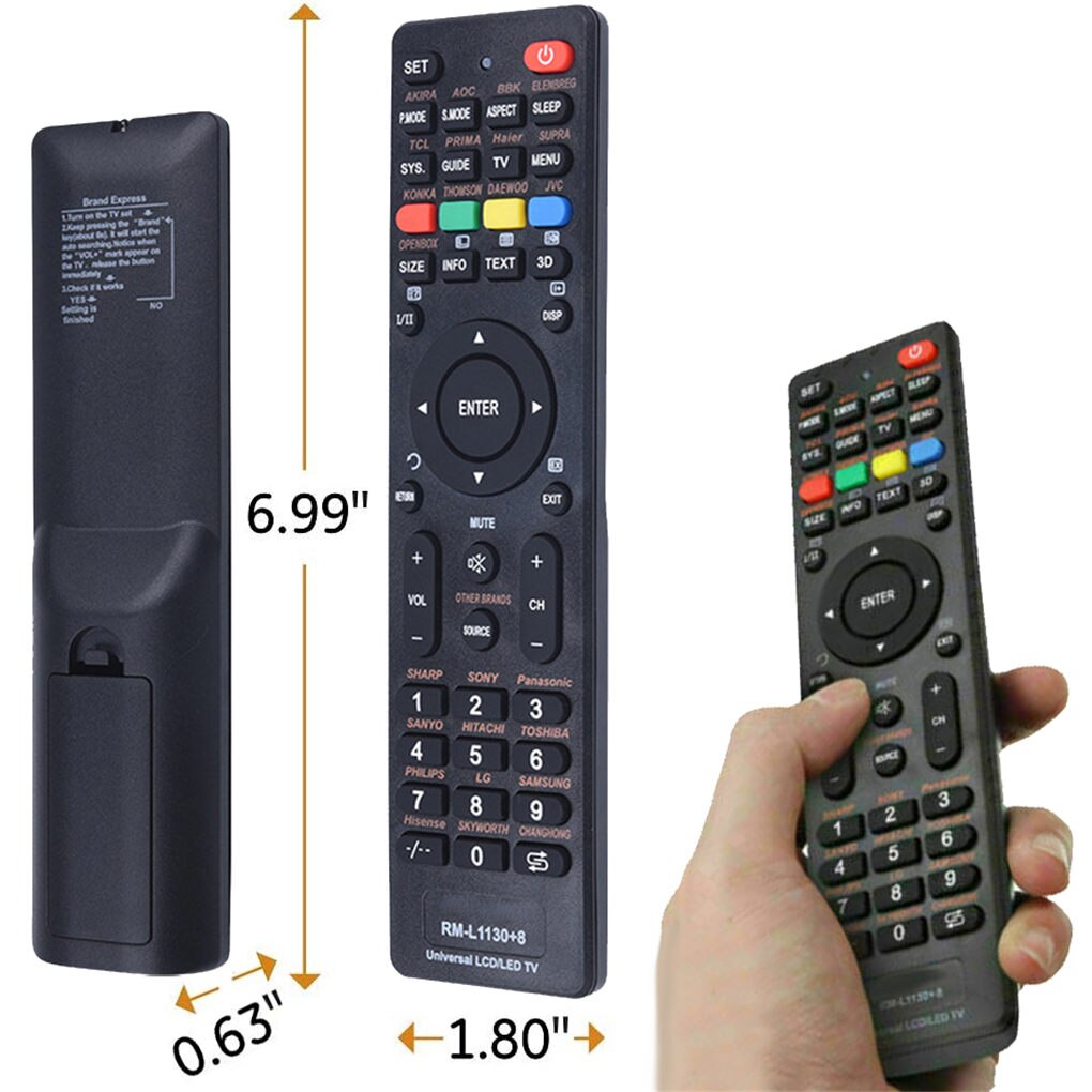 Universal TV Remote Control for RM-L1130 LCD LED HD Television ABS Plastic Battery Powered Controller TV Remote Control